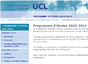 Le programme d'études 2010-2011