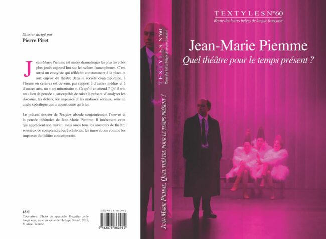 Parution de la revue TEXTYLES consacrée à Jean-Marie Piemme