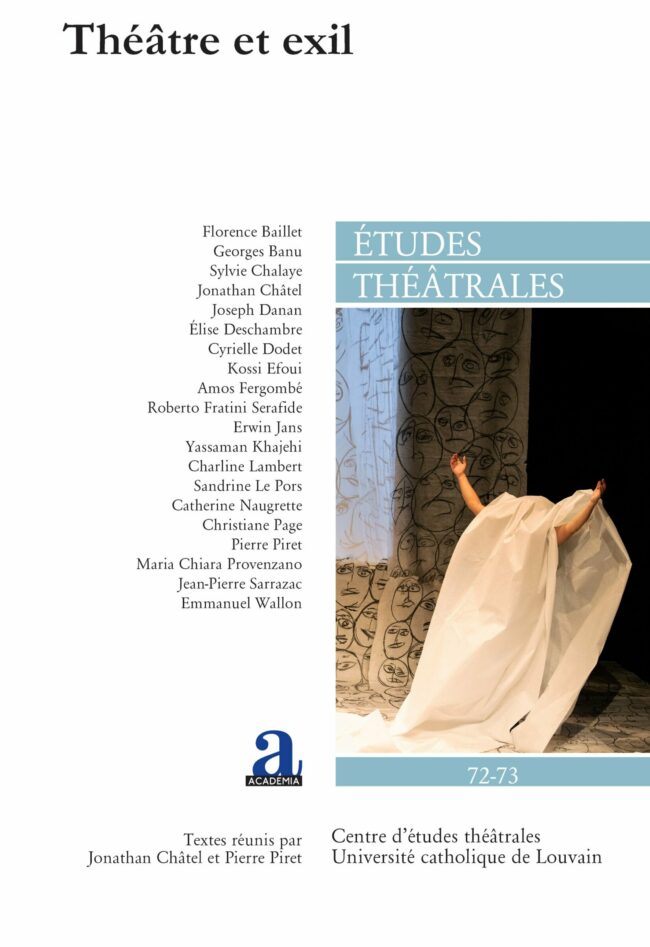 Rencontre-débat à l’occasion de la parution de « Théâtre et exil »