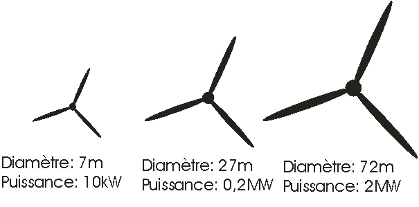 Section d'une pale et matériaux utilisés