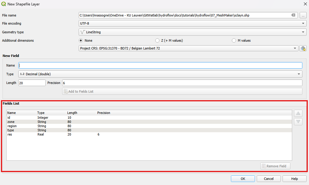 Create shp layer 2