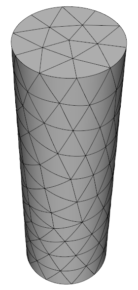 curved cylinder mesh