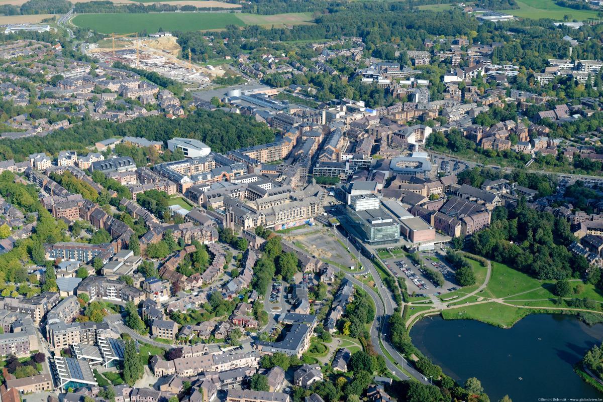 Aerial view of Louvain-la-Neuve