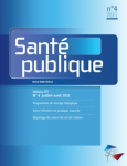 Santé publique, Vol. 33 n°4 - juillet-août 2021 - Programmes de sevrage tabagique