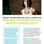 Gender Equity and Health Promotion Information Sheets-How Health Promotion Can Improve Gender Equity