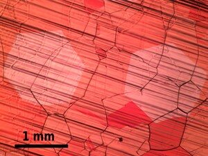Continuous monolayer graphene sheet produced on copper foil